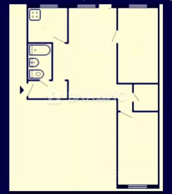 3-к кв. Иркутская область, Иркутск Донская ул., 19 (53.0 м) - Фото 2