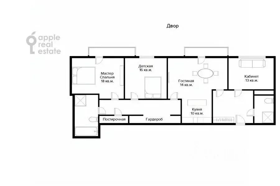 4-к кв. Москва Милютинский пер., 3 (104.0 м) - Фото 2