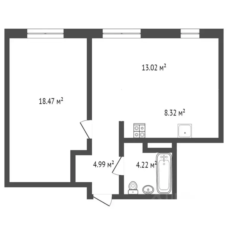 2-к кв. Москва Ильменский проезд, 14к3 (48.8 м) - Фото 2