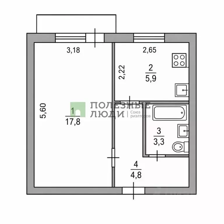 1-к кв. Орловская область, Орел Часовая ул., 45 (32.0 м) - Фото 2