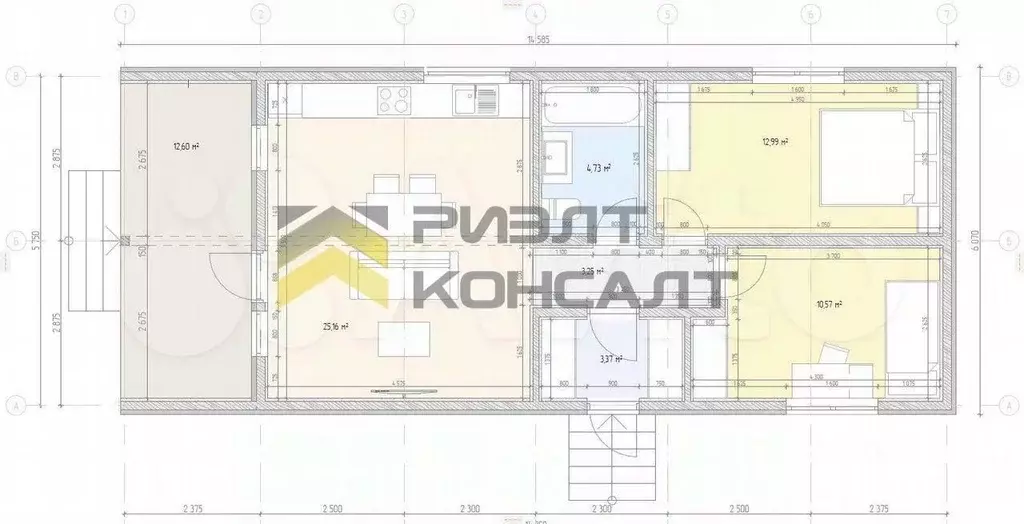 Коттедж в Омская область, Омский район муниципальный округ, с. ... - Фото 2