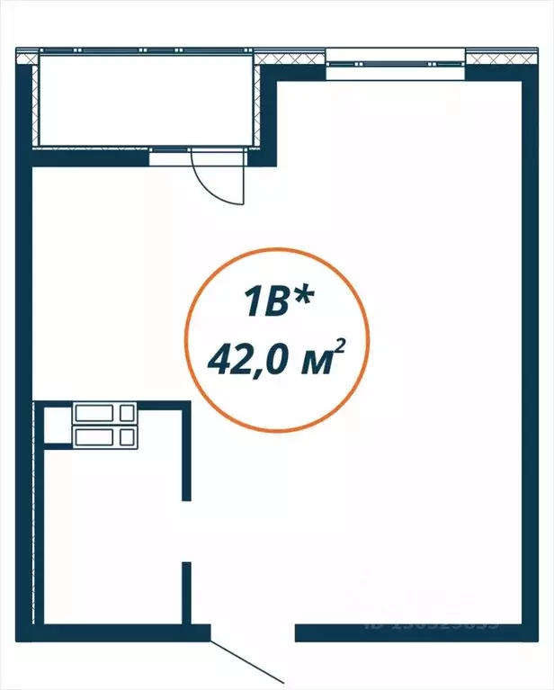 Студия Приморский край, Находка  (42.0 м) - Фото 1