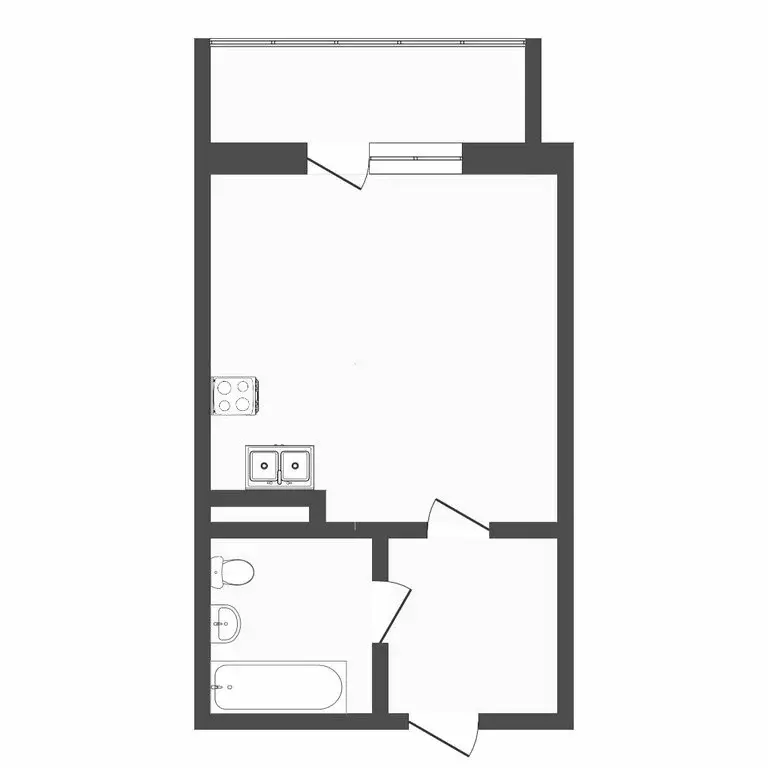 1-комнатная квартира: Тюмень, улица Василия Севергина, 2 (35.5 м) - Фото 1