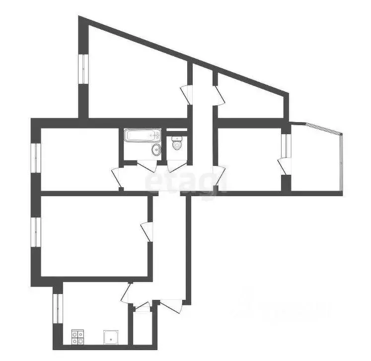 4-к кв. Смоленская область, Смоленск ул. Маршала Еременко, 28 (87.0 м) - Фото 1
