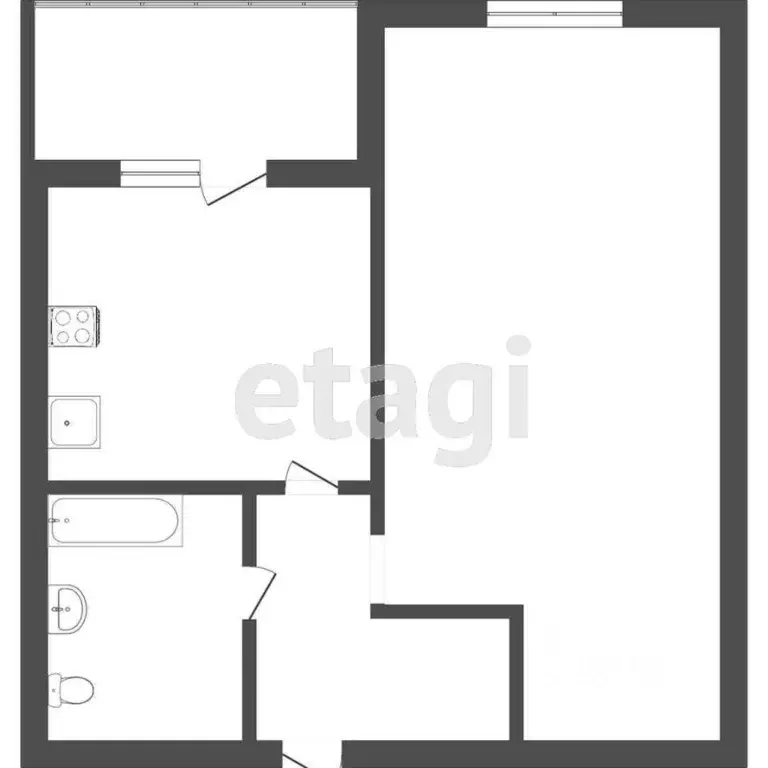 1-к кв. Ленинградская область, Мурино Всеволожский район, аллея ... - Фото 2