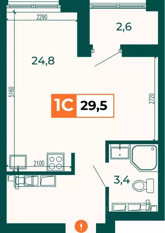 Студия Свердловская область, Екатеринбург ВИЗ жилрайон, Квартал Сюжеты ... - Фото 0