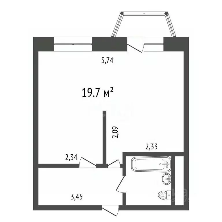 Студия Иркутская область, Иркутский муниципальный округ, пос. ... - Фото 2