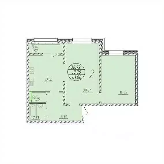 2-к кв. Сахалинская область, Анивский городской округ, с. Новотроицкое ... - Фото 1