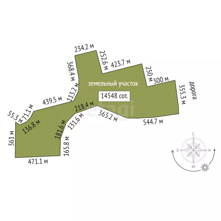 Участок в Тюменская область, Ялуторовский муниципальный округ, деревня ... - Фото 1