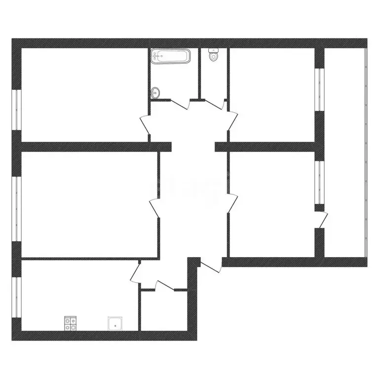 4-комнатная квартира: Жуков, улица Ленина, 24 (76.2 м) - Фото 1