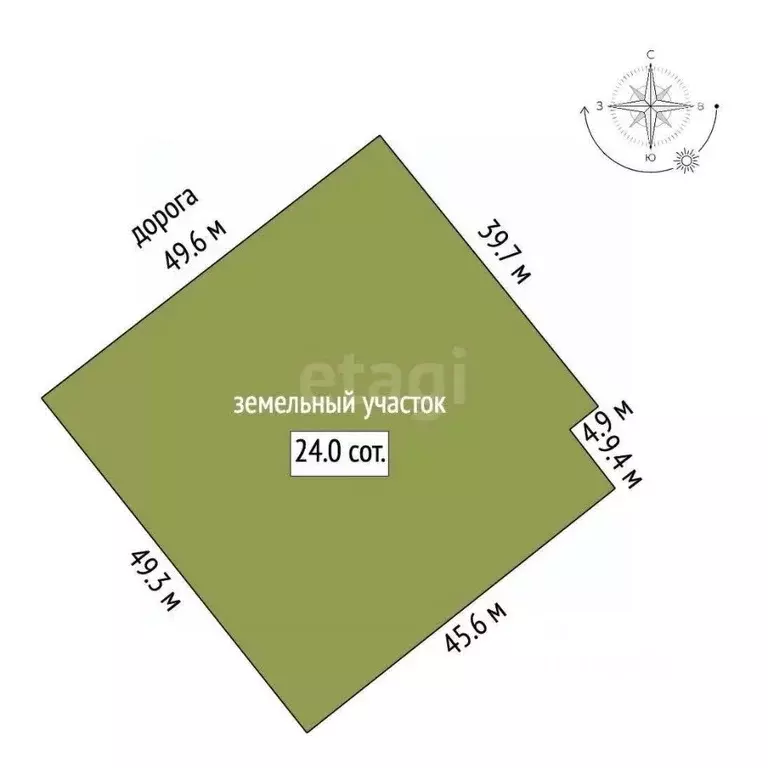 Участок в Москва № 253 кв-л, 5 (23.99 сот.) - Фото 2