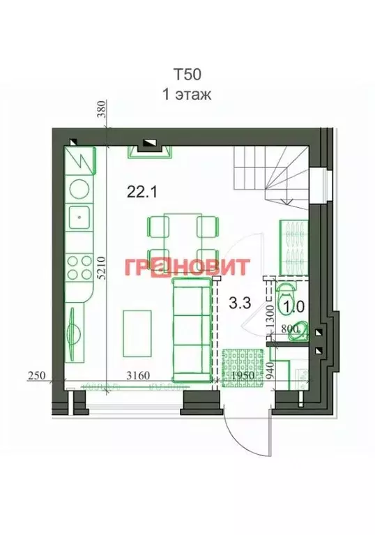 таунхаус в новосибирская область, с. новолуговое, березки-2 мкр, 5-й . - Фото 1