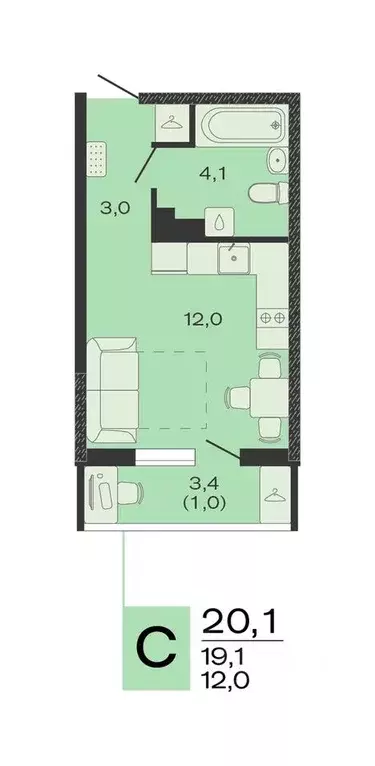 Студия Краснодарский край, Красноармейский район, Марьянское с/пос, ... - Фото 1