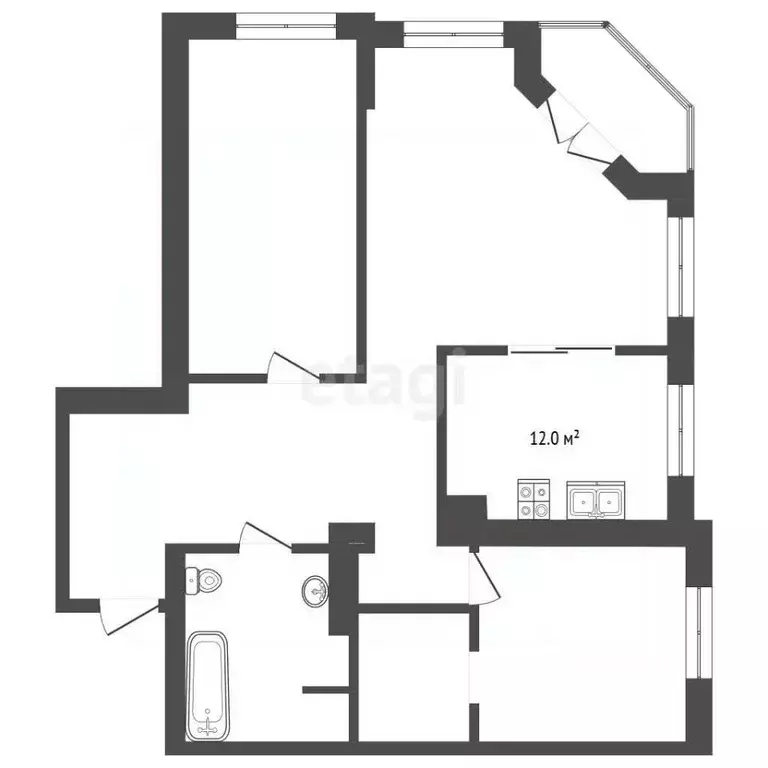 3-к кв. Алтайский край, Барнаул Интернациональная ул., 47 (83.5 м) - Фото 2