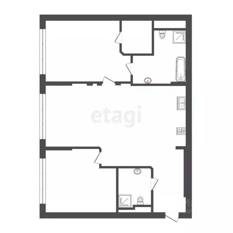 3-к кв. Москва Шмитовский проезд, 39к6 (83.2 м) - Фото 2