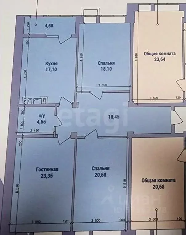 3-к кв. Дагестан, Махачкала ул. Генерала Омарова, 11В (107.0 м) - Фото 1