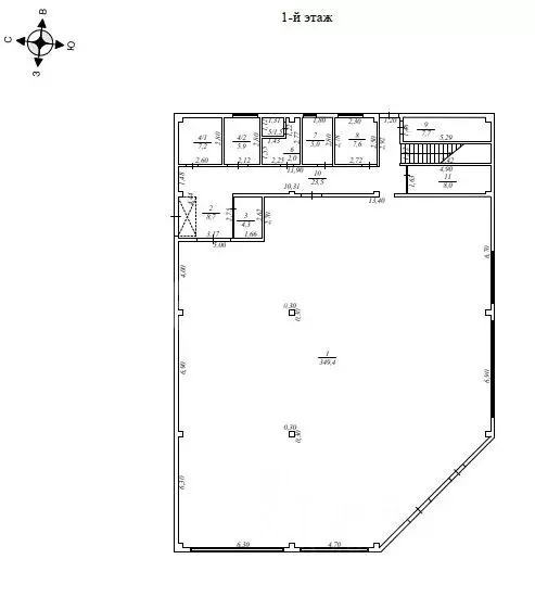 Торговая площадь в Сахалинская область, Южно-Сахалинск просп. Мира, ... - Фото 2