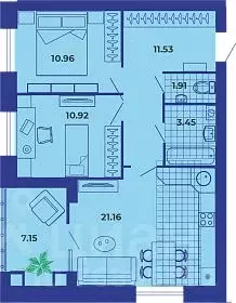 2-к кв. Брянская область, Брянск ул. Ильи Иванова, 9 (67.08 м) - Фото 0