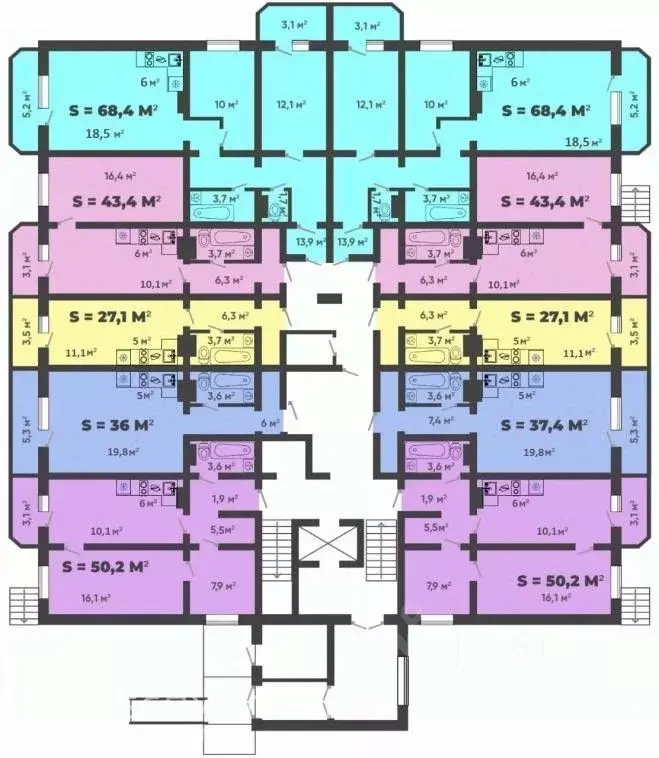 3-к кв. Красноярский край, Минусинск ул. Трегубенко, 65 (68.4 м) - Фото 1