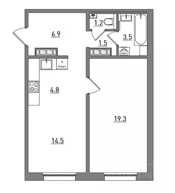 2-к кв. Кировская область, Киров ул. Чистопрудненская, 13А (51.7 м) - Фото 1