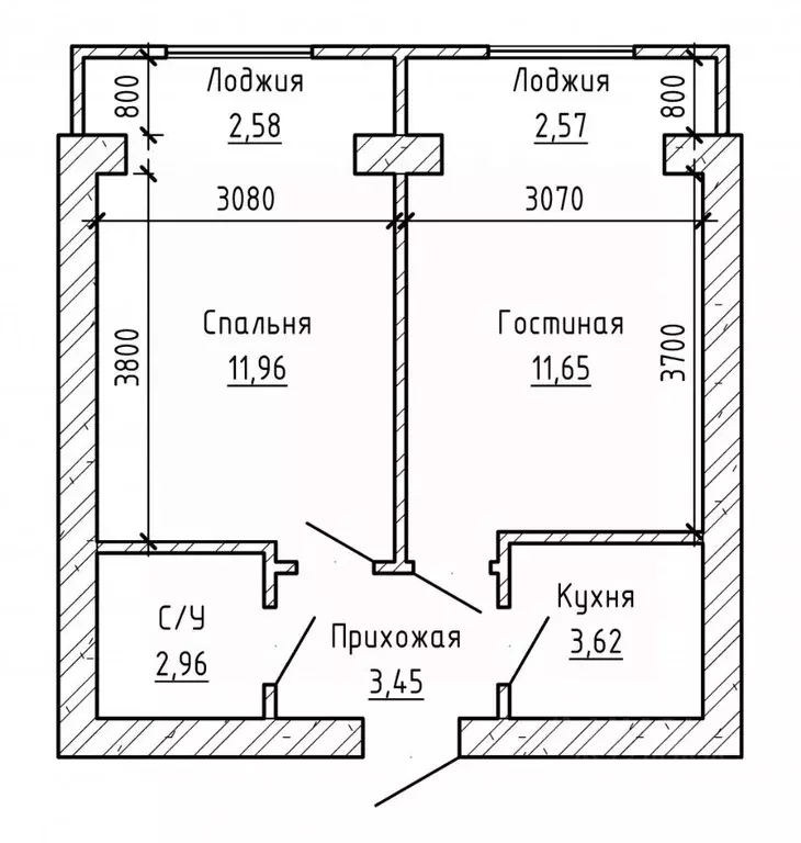 2-к кв. Кабардино-Балкария, Нальчик ул. 2-й Таманской Дивизии (36.8 м) - Фото 2