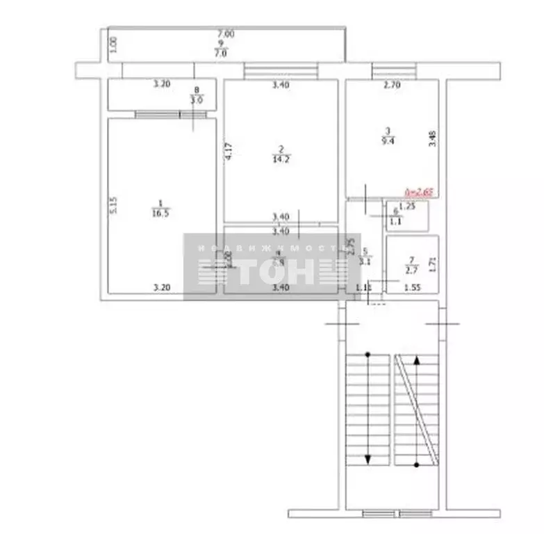 2-комнатная квартира: Геленджик, улица Александра Блока, 5 (56.8 м) - Фото 1