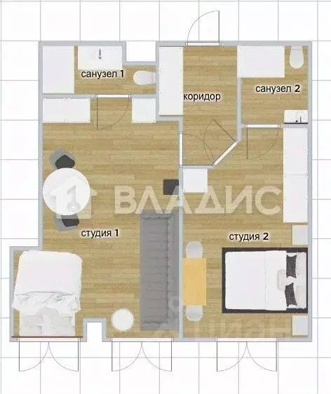 2-к кв. Москва Причальный проезд, 8к1 (42.0 м) - Фото 2