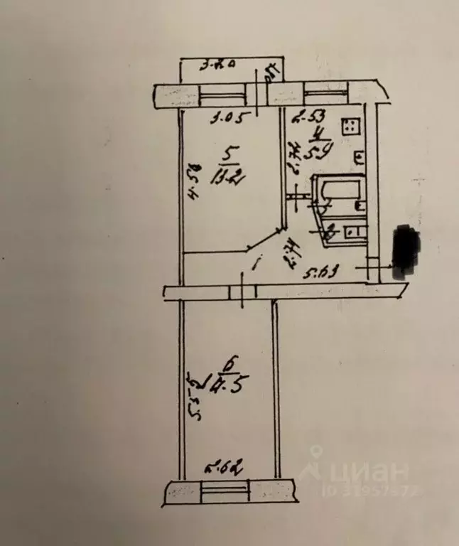 2-к кв. Ивановская область, Иваново ул. 9 Января, 20 (46.8 м) - Фото 2