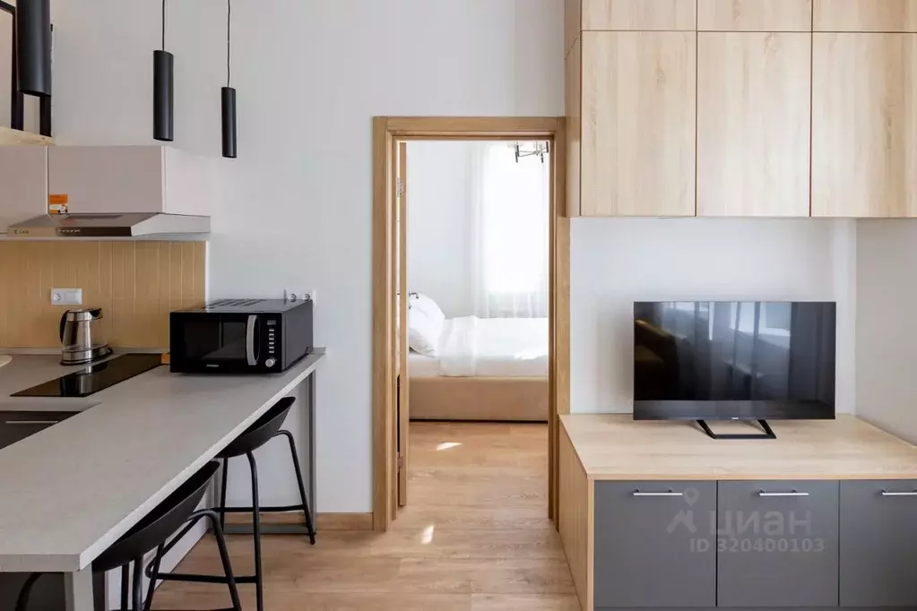 2-к кв. Татарстан, Казань ул. Карла Маркса, 11А (35.0 м) - Фото 1