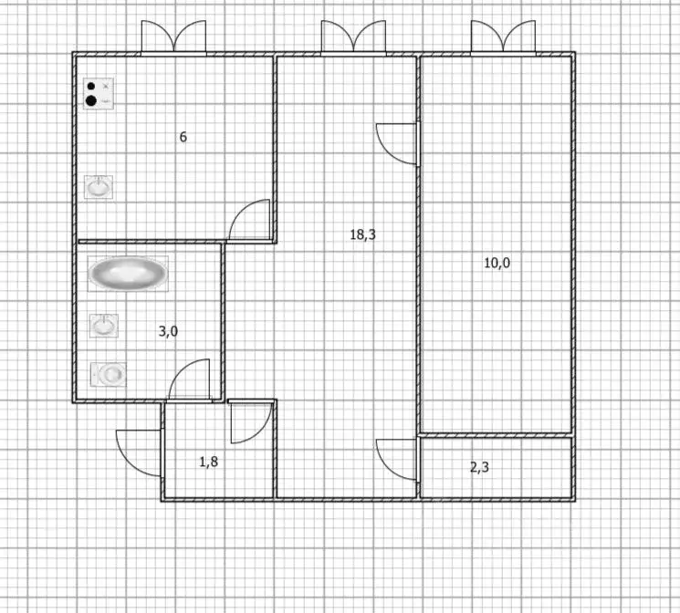 2-к кв. Башкортостан, Уфа ул. Блюхера, 32/1 (42.8 м) - Фото 1