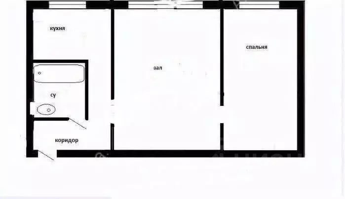 2-к кв. Воронежская область, Воронеж ул. 9 Января, 89 (45.4 м) - Фото 2