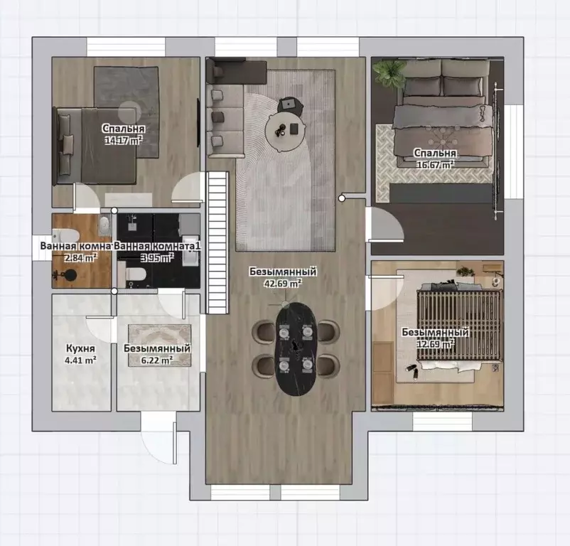 Дом в Татарстан, Высокогорский район, Семиозерское с/пос, с. Шигали 23 ... - Фото 2