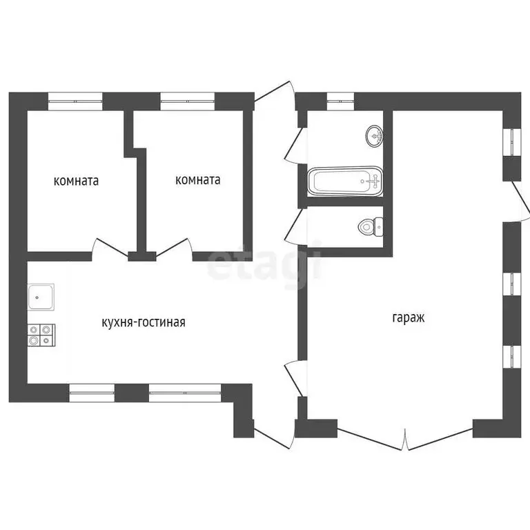 Дом в село Белый Яр, Верхняя улица (118.3 м) - Фото 1