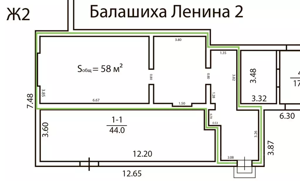Склад в Московская область, Балашиха просп. Ленина, 2 (58 м) - Фото 1