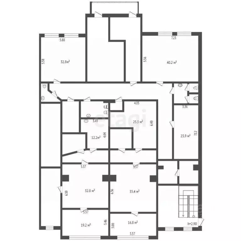 Офис в Ханты-Мансийский АО, Сургут Пролетарский просп., 11 (415 м) - Фото 2