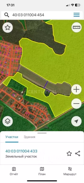 Участок в Калужская область, Совхоз Боровский с/пос, д. Комлево  (8.62 ... - Фото 2