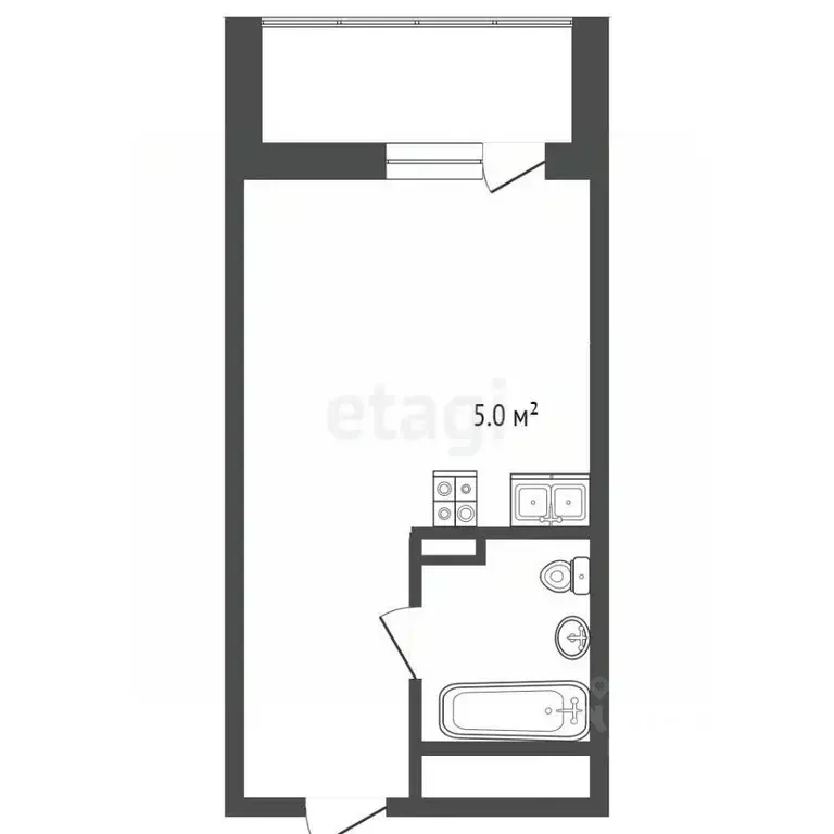 Студия Краснодарский край, Сочи Бытха мкр, ул. Ясногорская, 16/6к2 ... - Фото 2