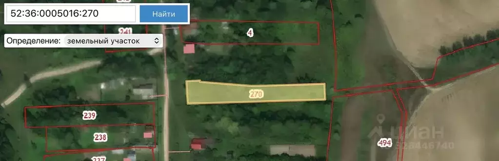 Участок в Нижегородская область, Вачский муниципальный округ, с. ... - Фото 2