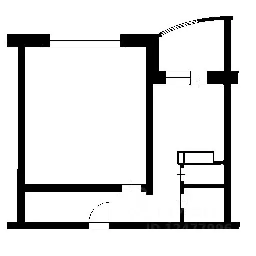 1-к кв. Ленинградская область, Гатчина ул. Рощинская, 1А (44.0 м) - Фото 2