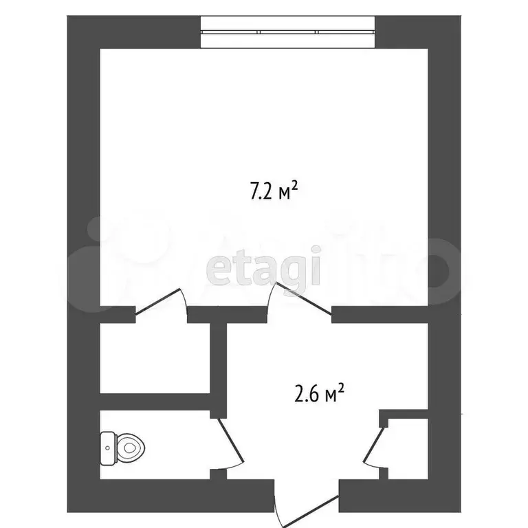 квартира-студия, 18 м, 5/5 эт. - Фото 0