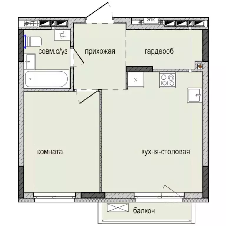 1-к кв. Удмуртия, Ижевск Культбаза жилрайон, 8-й мкр, Ежевика жилой ... - Фото 0