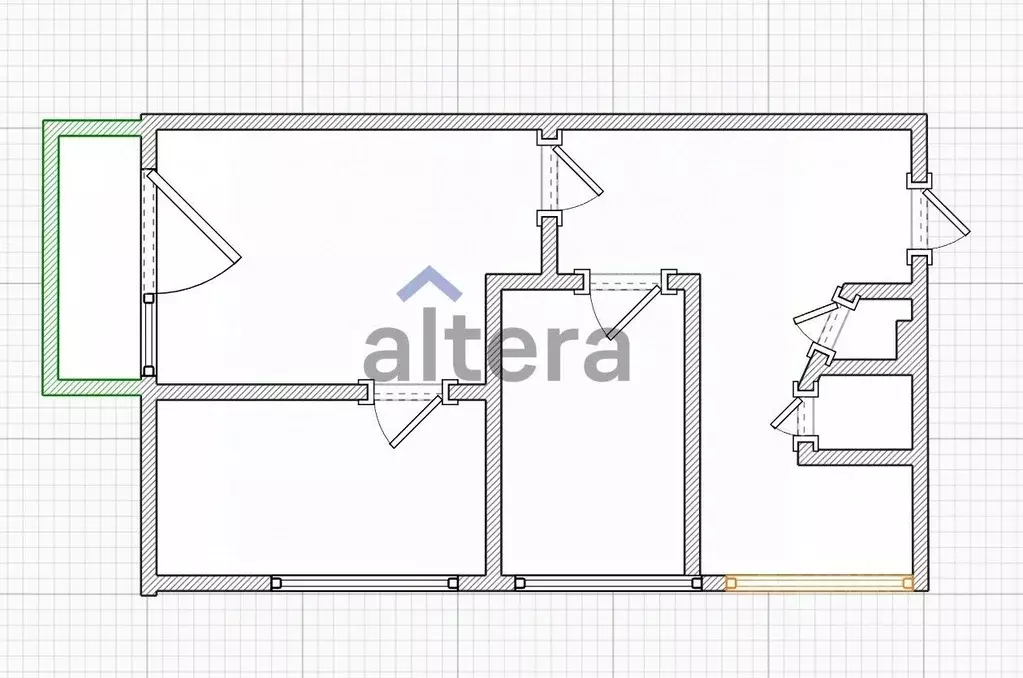 3-к кв. Татарстан, Казань ул. Химиков, 51 (49.8 м) - Фото 2