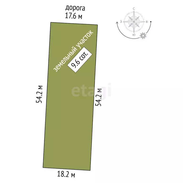 Участок в Феодосия, Казацкий переулок, 9 (9.62 м) - Фото 1