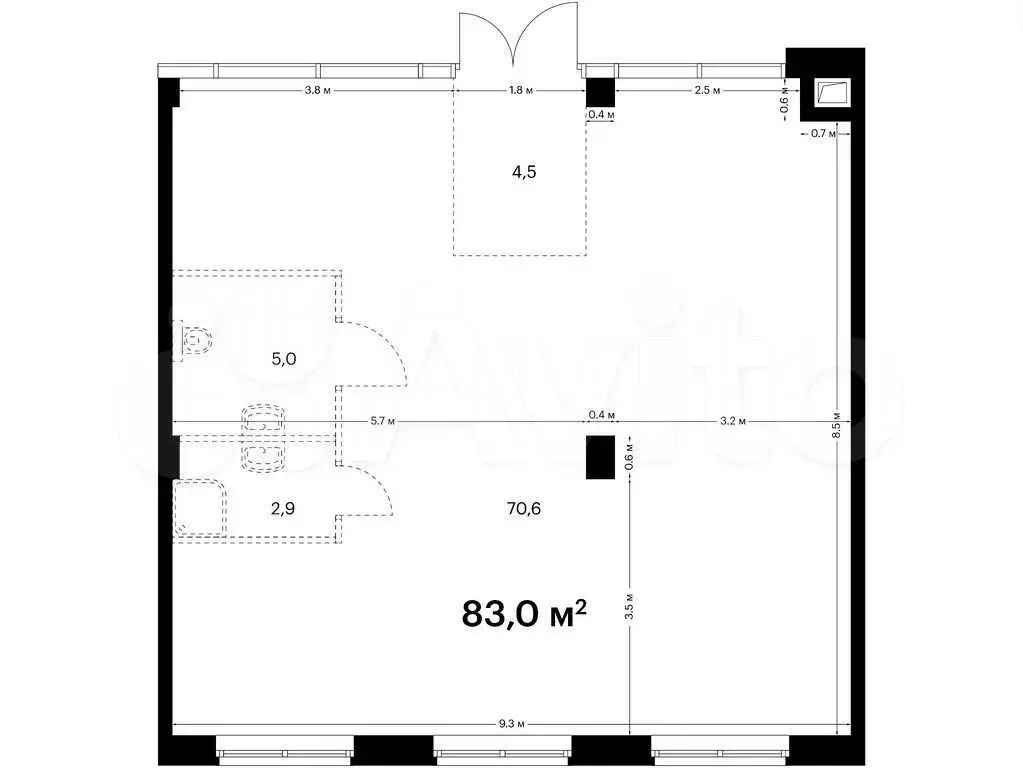 Продам помещение свободного назначения, 83 м - Фото 0