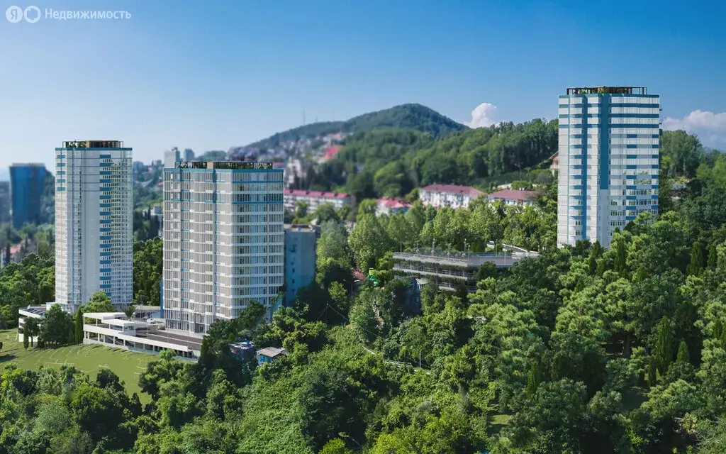 Квартира-студия: Сочи, микрорайон Приморье, улица Есауленко, 6Ак1 (28 ... - Фото 1