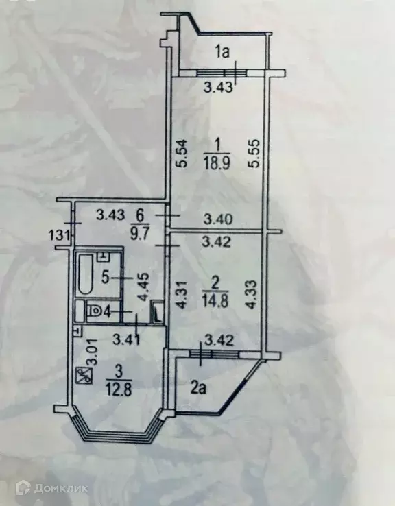 Продаётся 2-к квартира, 60.2 м - Фото 1