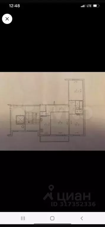 Квартира, 3 комнаты, 63 м - Фото 1