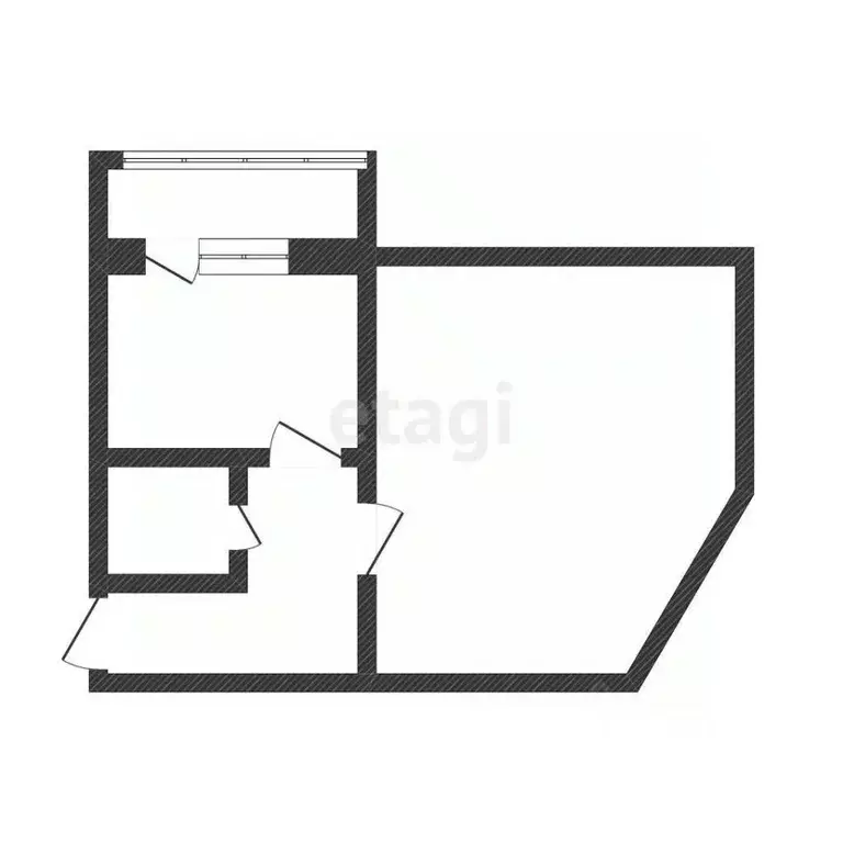 1-к кв. Амурская область, Благовещенский район, с. Чигири ул. ... - Фото 2