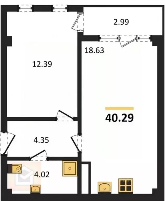 1-к кв. Крым, Алушта муниципальный округ, пос. Семидворье, Аян-Дере 2 ... - Фото 1