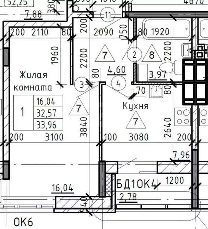 1-комнатная квартира: село Осиновая Гора, улица Аркадия Шипунова, 36 ... - Фото 1